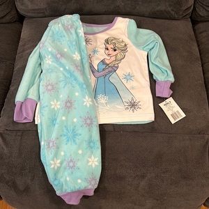 4T girls fleece pajama Frozen new with tags